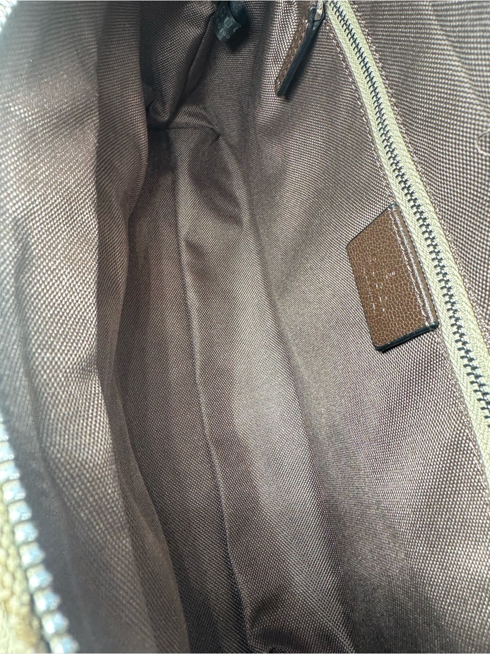 Beige Canvas Crossbody Bag. No Brand. - Picture 7 of 11